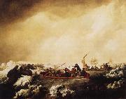John Webber A Party from the Resolution shooting Sea-Horses oil painting picture wholesale